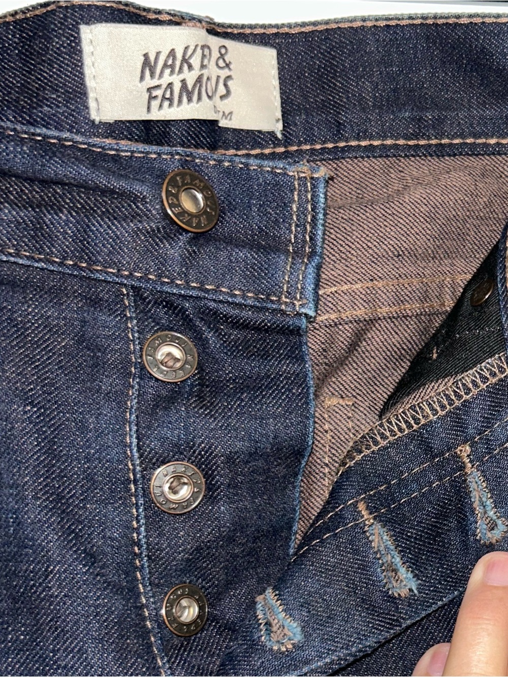 Naked & Famous Weird Guy Stretch Selvedge Jeans 32 X 30 - Picture 3 of 5